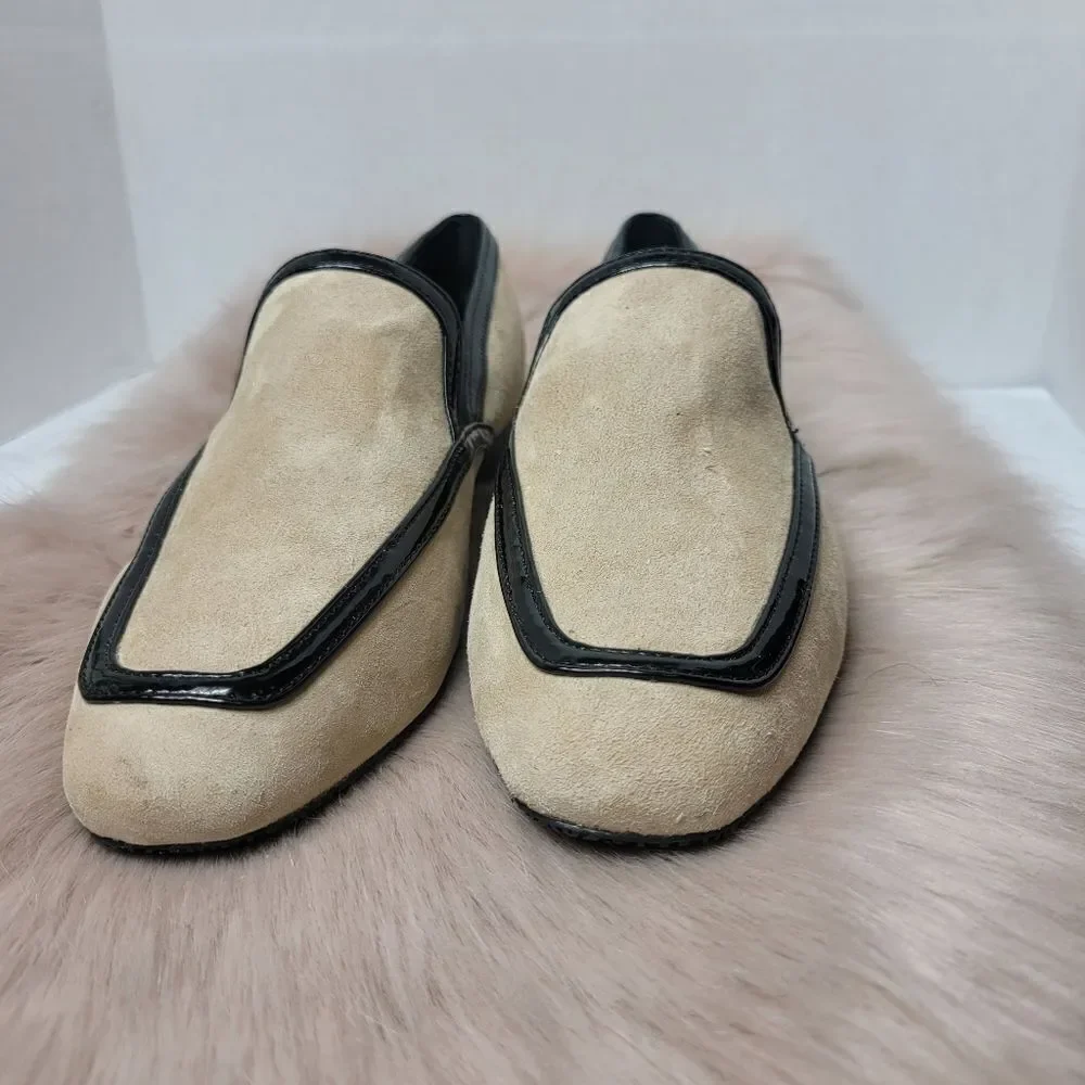 Donald Pliner Women's Rezza Smoking Slip-On Loafers Shoes Size 8.5